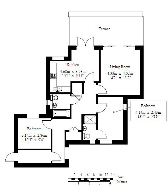 Burnside Court, Royal Tunbridge Wells, Kent, Floor Plan