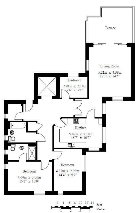 Burnside Court, Royal Tunbridge Wells, Kent, Floor Plan