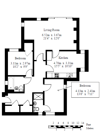 Burnside Court, Royal Tunbridge Wells, Kent, Floor Plan