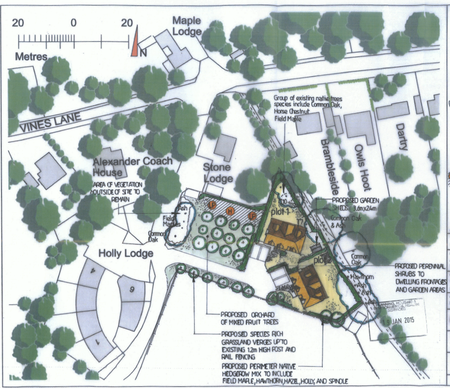 Orchard House and The Paddocks, Vines Lane, Hildenborough, Kent, SitePlan