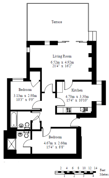 Burnside Court, Royal Tunbridge Wells, Kent, Floor Plan