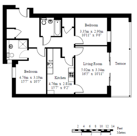 Burnside Court, Royal Tunbridge Wells, Kent, Floor Plan